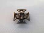 Skull Maltese Cross Motorcycle Badge